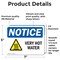 Signmission Hot Surface Sign, 5 in H x 7 in W, Vinyl Decal, Very Hot Water Sign With Symbol OS-2PACK-NS-D-57-L-18874 - alternate 6